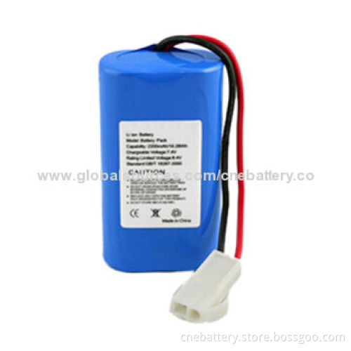 Rechargeable Lithium-ion Battery Pack, 3.7V, 5,200mAh ICR18650New